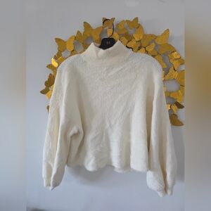 Elegant White Women's Sweater